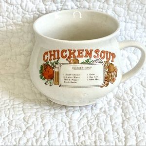 Vintage chicken soup mug